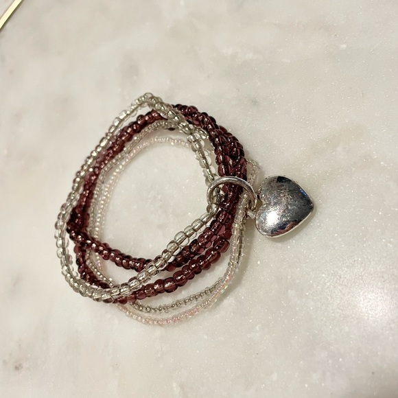 Vintage Jewelry - Vintage Multi Strand Beaded Bracelet